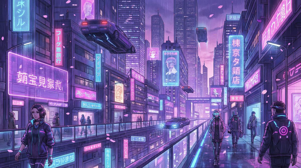 糖心动漫：赛博朋克城市动漫视频